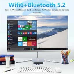 GenMachine AMD Mini PC Aluminum Alloy Ryzen3 5300U 5500U 7530U Ryzen7 5825U 7730U Windows 11 NUC Wifi6 HDMI PC Gamer Computer