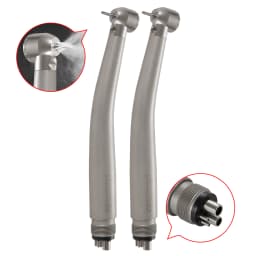 N-S-K Style Dental Fiber Optic LED E-generator Handpiece Big/Standard Head 4 Spray 4 Hole Push Button for block tooth operation
