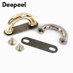 10Pcs Deepeel 14/17mm Metal Bag Arch Bridge D Ring Buckle Strap Hook DIY Handbag Hardware Belt Leather Repair Accessories