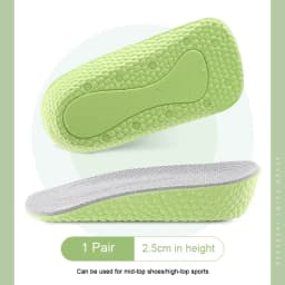 Seven Point Height Increase Insoles Invisible Inner Heightening Pad Sneaker Half Cushion Sports Shoes Boost Pads for Men Women