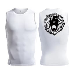 Anime Graphic Sleeveless Compression Shirt For Men Athletic Quick Dry Tank Tops Tees Gym Workout Fitness Running Vest Baselayers