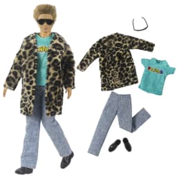 1 Set Doll Clothes Leather Clothing Outfit for 12 Inch Ken Doll Many Style for Choice 05