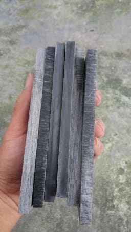 2pieces DIY Knife Handle Material Black Buffalo Horn Slice Plate 2,3,4mm Thickness Various Handicraft Materials