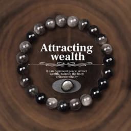 JD Natural Stone Jasper Quartz Beaded Wealth Lucky Bracelets for Women Men Classic Simple Stretch Bangles Yoga Healing Gifts
