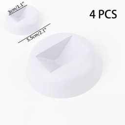 1Pcs White 3D Floating Display Case Stands Holder Plastic Suspension Storage for Pendant Necklace Bracelet Ring Jewelry Case