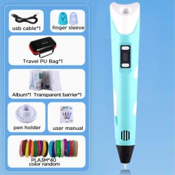3D Printing Pen 40 Colors DIY 3D Painting Children Toys Fun Camouflage With LCD Screen Compatible PLA Filament Toys Gift
