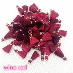 100/50Pcs 20mm Mini Metal Hanging Ring Tassel Trim Pendant DIY Craft Jewelry Handmade Earrings Decor Materials Fringe Trim