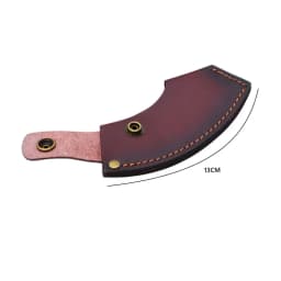 Leather Axe Cover with Secure Attachment and Easy Access Loop for Safe and Convenient Use in Outdoor Activities