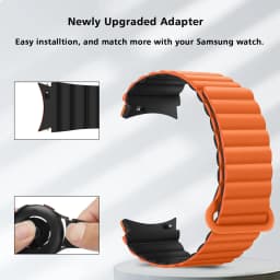 No Gaps Silicone Magnetic Strap for Samsung Watch 7 6 4 5 40mm 44mm 5Pro 45mm Band for Galaxy Watch 4 6 Classic 43/47mm Bracelet