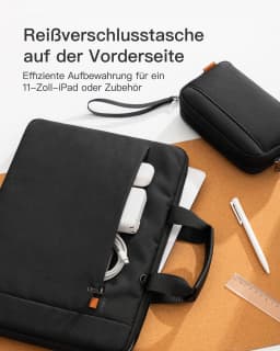Inateck 15-15.6 Inch Laptop bag case Splash-proof Protector bag Briefcase with accessories bag, Black, LB02014-15_black