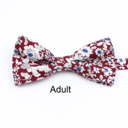 Cotton Floral Parent-Child Bowtie Set Bow Tie Necktie For Men Wedding Party Business Suits Gravata Pink Yellow Butterfly Cravats