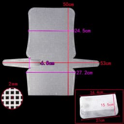 DIY Plastic Weaving Plastic Mesh Cloth White Craft Bag Fixed Grid Sheet Handmade Knitting Crochet Bags Plate Bag Accessories