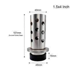 Mini Perforated Stainless Steel Casting Flask with Rubber Base for Jewelry Vacuum Lost Wax Casting Mold Tool