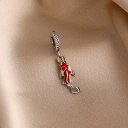 Authentic 925 Sterling Silver Koi Whale Crab Flower Bee Charms Bead fit Bracelet Necklace Women Christmas Halloween DIY Gift