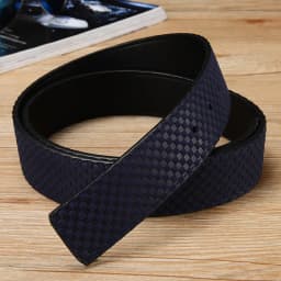 New Genuine Leather Belt with Body, Men's Headless Belt, Business Millet Plaid Belt,fashionable and Versatile Pants Belt