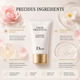 Dior Prestige La Mousse Micellaire Cleansing Foam 5g Mini Travel Size Micellar Face Cleanser Revitalizing Rose De Granville Gent