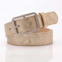 New Korean Version All-match Ladies Belt Shiny Pu Alloy Buckle Belt Student Jeans Decorative Belt BS1035