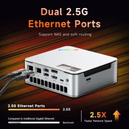 KTHIN K8 Mini PC R7 H255 4.9GHz WIFI6 BT5.2 Mini Computer DDR5 5600MHz PCIe4.0 SSD 2.5G LAN Dual USB4.0 Mini Computer/ OpenClaw