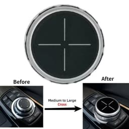 For BMW 1 2 3 4 5 6 7 Series X1 X5 X6 F20 F30 F10 F07 E60 E90 E70 IDrive Car Multimedia Big Knob Covers Button Trim Control