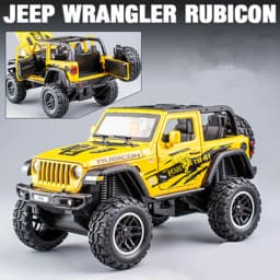 1:20 Jeeps Wrangler Rubicon Alloy Car Model Diecast & Toy Metal Refit Off-road Vehicles Car Model Simulation Childrens Toys Gift