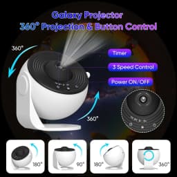 Bedroom Galaxy Projector Night Light HD Image Star Projector 13 Film Discs Kids Planetarium Projector 360° Rotation Galaxy Light