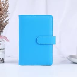 A6/A5 Macaroon 18 Colors PU Leather DIY Binder Photocards Collect Book Diary Agenda Planner Cover Album Stationery