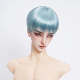 New 1/6 1/4 1/3 Doll's Wig for 30/45/60cm Bjd Doll Soft Silk Short Hair Girl Toys Dress Up Play House Doll Accessories, No Doll