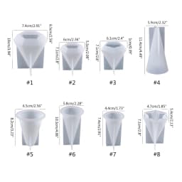 Ring Holder Cone Resin Mold Pyramid Silicone Candle Molds for Resin Casting Soap Aromatherapy Candle Jewelry Making DIY