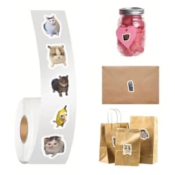 500pcs/roll Cartoon Meme Cat Stickers For School Reward Stickers Classroom Decoration Encouragement Sticker For Student Teacher