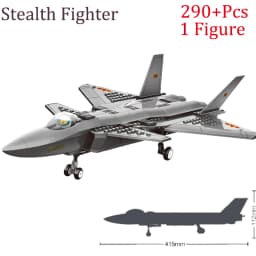 Military F/A-18E Super BumbleBee Strike Hornet Fighter Plane Building Blocks War Bricks Classic Model Educational Kids MOC Toys