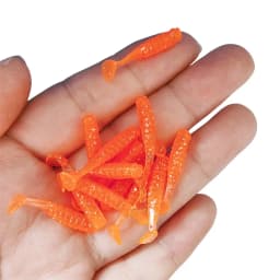 MUKUN 10PCS Fishing Paddle Tail Soft Bait Dwim Jig Mini Small Little Fish Bait Fishing 2.5cm/0.2g Multicolor