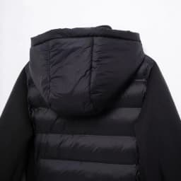 CH Women Hooded Zip Up Jacket Mixed Fabric Drawstring Hood Chest Embroidery Casual Ladies Outerwear Coats