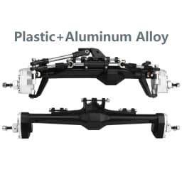 H10 Portal or Straight Axle Plastic +Brass or Aluminum Alloy Front Rear Complete Axles for Vanquish 1/10 RC Crawler Car Upgrade
