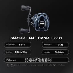 Cylius Ashmoon Total 13BB True Saltwater Proof Alloy Baitcasting Reel 6Kg Drag Power BFS Reel Long Cast Pike Bass Fishing Reels
