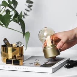 Creative led retro rechargeable night light USB rechargeable bedside bedroom Mini dormitory table light bulb atmosphere light