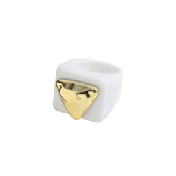 2024 New Trendy Geometric Square Round Resin Acrylic Chunky Rings for Women Girls Punk Style Knuckle Flower Rings Jewelry