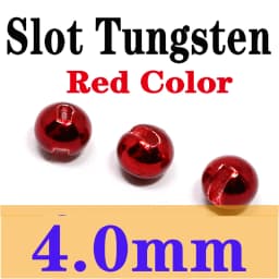 Jujufly 10pcs Big Size Slotted Fly Tying Tungsten Beads for 4#6#8#10# Jig Hook Weighting 4mm/4.8mm/5.5mm Tungsten Fly Head Beads