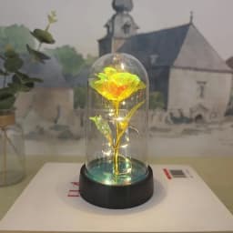 8.5 cm diameter*height 15 cm from the base,LED Eternal Rose Artificial Flower, Valentine's Day & Wedding Gift