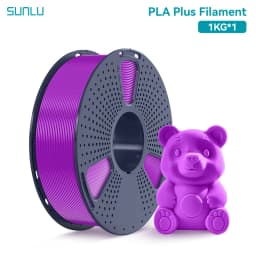 SUNLU 1KG PLA PLUS/ Clear Filament 1.75mm 1000g Spool (2.2lbs) High Toughness Neatly Wound Filament Fit Most FDM Printer