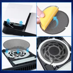 1/2/4Pcs For PS5 Console Dust Filter Dustproof Mesh Case Cover for PS5/PS5 Slim Easy Cleaning For PlayStation 5 Game Accessories