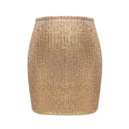 Women Fashion With Sequined Glod Black Silver Side Short Pencil Mini Skirt Vintage High Waist Female Chic Lady Skirts Summer
