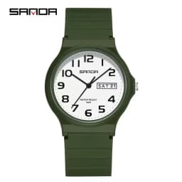 SANDA 9072 Mini Simple Student Watch Soft TPU Light Fashion Waterproof Luminous Quartz Women's Outdoor Sports Children's Watch