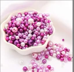 150Pcs Mix Size 3-8mm Beads With Hole Colorful Pearls Round Acrylic Imitation Pearl for DIY Jewelry Making Necklace Bracelet