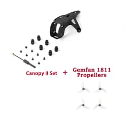 BETAFPV Meteor75 Pro II Canopy II for O4 Air Unit and Brushless Whoop Frame, Gemfan 1811 3-Blade Propellers Parts and Spares