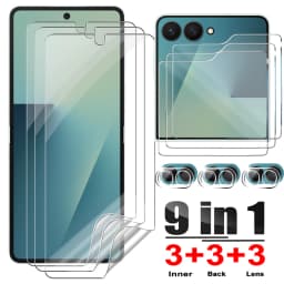 Full Coverage Screen Protectors for Samsung Galaxy Z Flip 8 7 6 5 9H Tempered Glass Camera Films for Samsung Galaxy Z Flip8 7