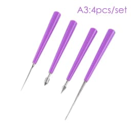 1set Hole Enlarger Tools Diamond Pearl Glass Beads Tipped Reaming File Reamer Jewelry Tools Diamond Needle File Sets Beading