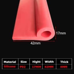1/5Meter 9 Shape Auto Rubber Seals Car Door high temperature Oven Steam Doors Window Silicone P-Type Weather Strip