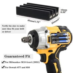 Rafford 3-Slot Magnetic Bit Holder — Self-Adhesive Screwdriver Bit Organizer for Power Drills and Metal Surfaces