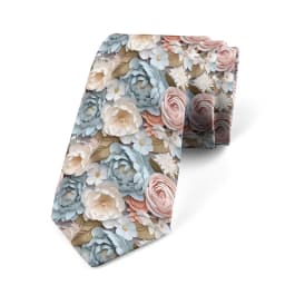 Anti-tattoo pattern printed tie men's 8cm wide casual business tea party shirt with tie knitted polyester fashion tie ladies