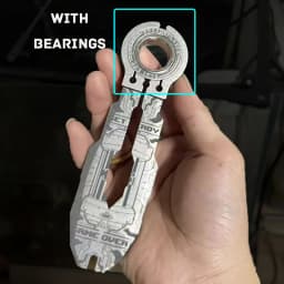 3in1 143mm Titanium Alloy Tuning Fork Thick Crowbar To Open The Bottle And Order For Breaking Windows DIY Play With And Collect